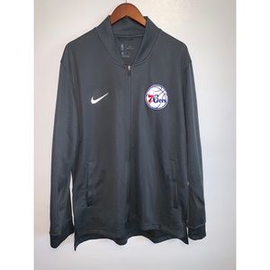 Men’s XL Grey Nike Dri-Fit Philadelphia 76ers Zip Up